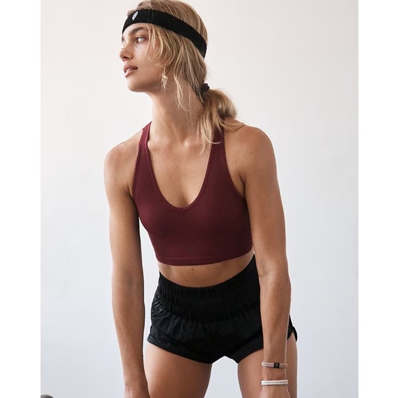 Free People Movement The Way Home High Rise Pull On Shorts Black XS like new - Picture 3 of 8